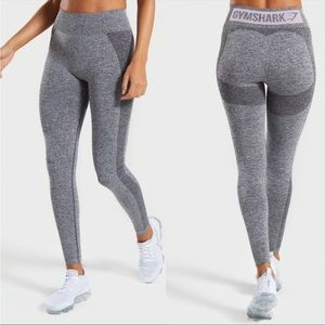 Gymshark High Waisted Flex Leggings. Grey & pink in size Medium.